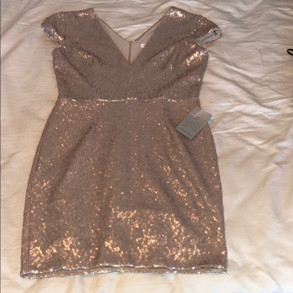 New pink sequence dress from Nordstrom’s